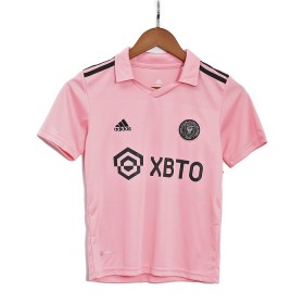 Levné Inter Miami CF Messi 10 Dětské Domácí Fotbalové dresy 2022-23 Krátký Rukáv